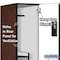 Salsbury Industries Wardrobe Locker, 45" W, 24" D, 76" H, (3) Wide, (6) Openings, Mahogany 27364MAH - alternate 6